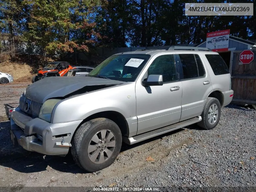 2006 Mercury Mountaineer Luxury VIN: 4M2EU47EX6UJ02369 Lot: 40629372