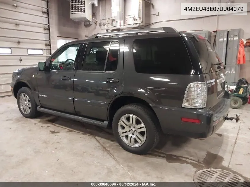 2007 Mercury Mountaineer Premier VIN: 4M2EU48E07UJ04079 Lot: 39646504