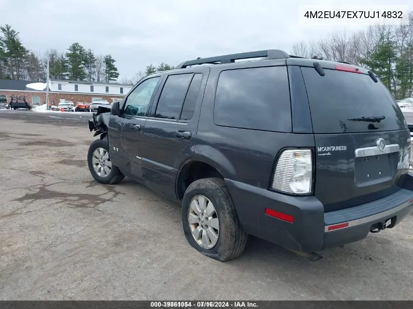 2007 Mercury Mountaineer VIN: 4M2EU47EX7UJ14832 Lot: 39861054