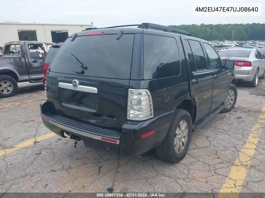 4M2EU47E47UJ08640 2007 Mercury Mountaineer