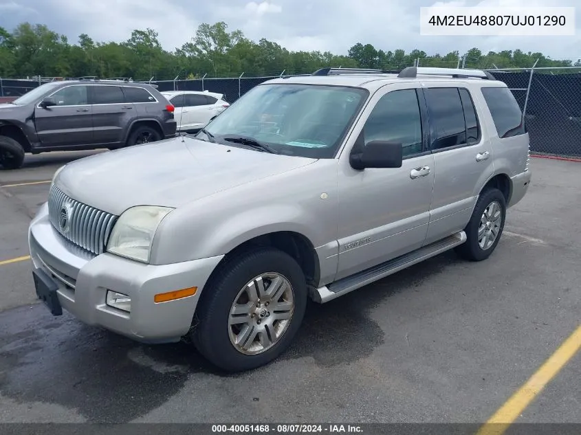 2007 Mercury Mountaineer Premier VIN: 4M2EU48807UJ01290 Lot: 40051468