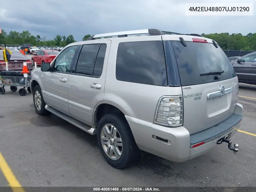 2007 Mercury Mountaineer Premier VIN: 4M2EU48807UJ01290 Lot: 40051468