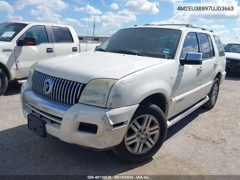 2007 Mercury Mountaineer Premier VIN: 4M2EU38897UJ03663 Lot: 40116639