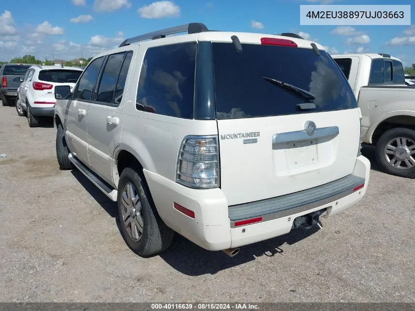 2007 Mercury Mountaineer Premier VIN: 4M2EU38897UJ03663 Lot: 40116639