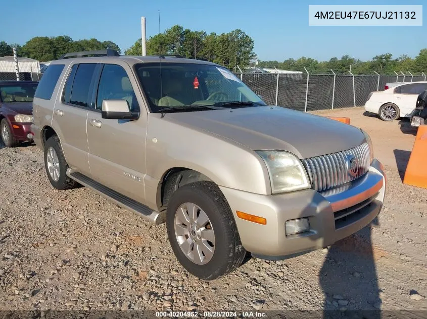 4M2EU47E67UJ21132 2007 Mercury Mountaineer