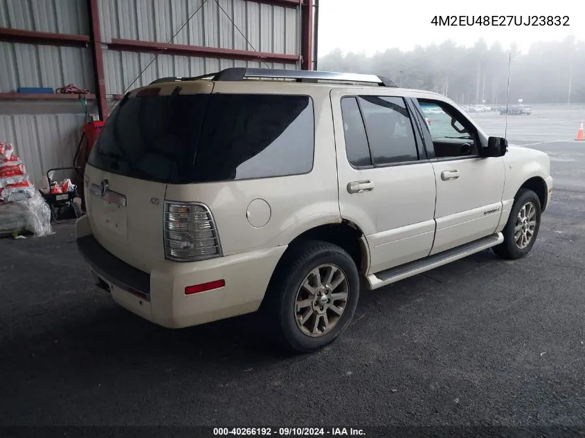 2007 Mercury Mountaineer Premier VIN: 4M2EU48E27UJ23832 Lot: 40266192