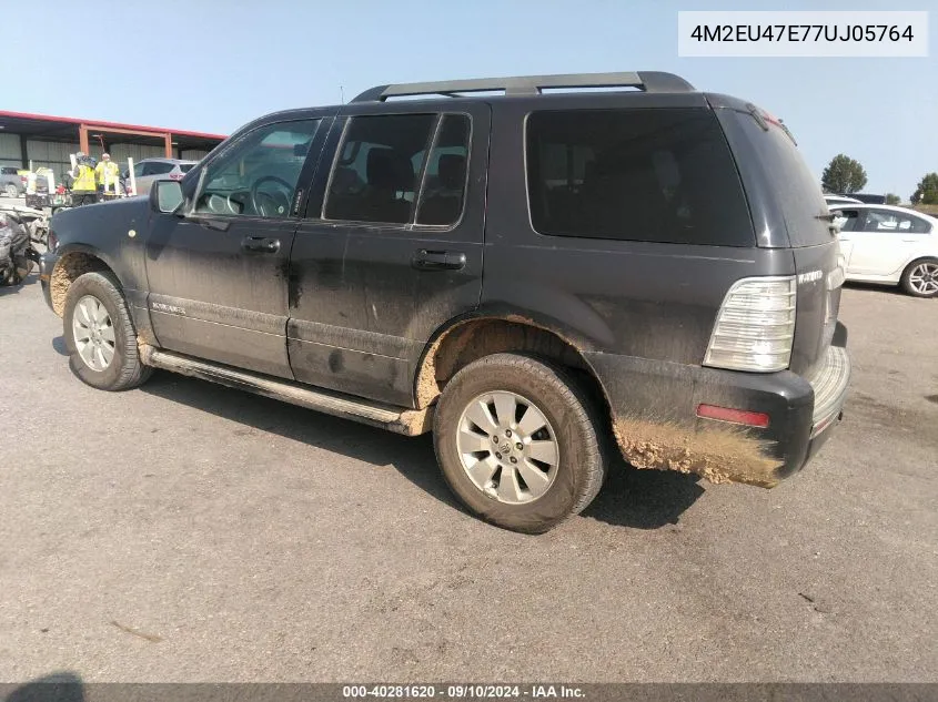 2007 Mercury Mountaineer Luxury VIN: 4M2EU47E77UJ05764 Lot: 40281620