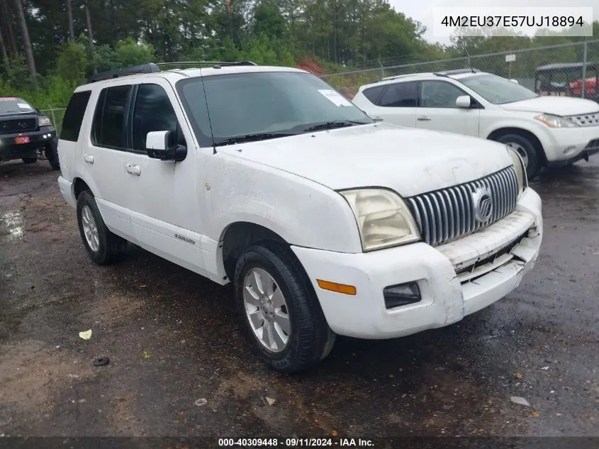 4M2EU37E57UJ18894 2007 Mercury Mountaineer