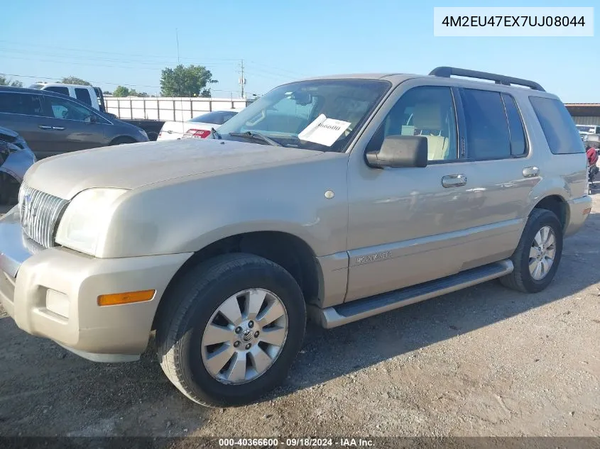 2007 Mercury Mountaineer VIN: 4M2EU47EX7UJ08044 Lot: 40366600