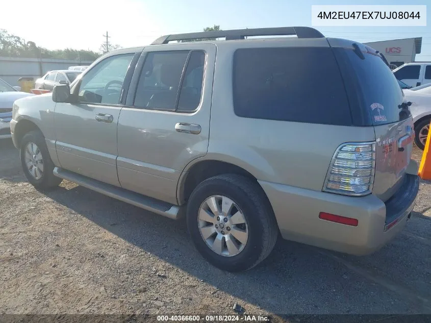 2007 Mercury Mountaineer Luxury VIN: 4M2EU47EX7UJ08044 Lot: 40366600