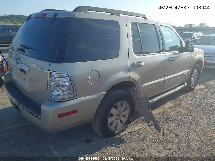 2007 Mercury Mountaineer VIN: 4M2EU47EX7UJ08044 Lot: 40366600