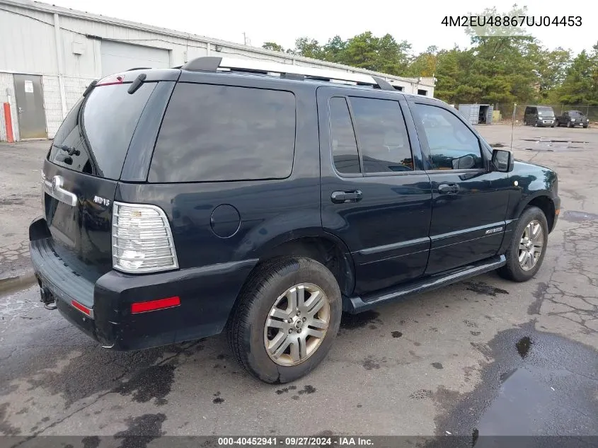 2007 Mercury Mountaineer Premier VIN: 4M2EU48867UJ04453 Lot: 40452941