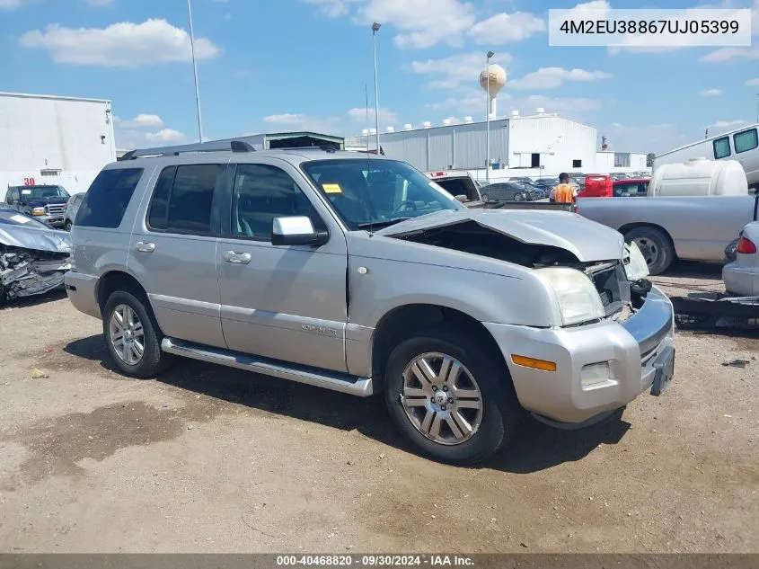 2007 Mercury Mountaineer Premier VIN: 4M2EU38867UJ05399 Lot: 40468820