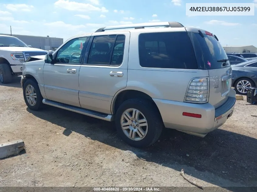 2007 Mercury Mountaineer Premier VIN: 4M2EU38867UJ05399 Lot: 40468820