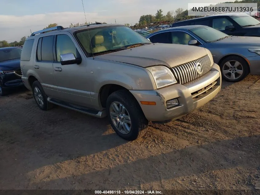 2007 Mercury Mountaineer Premier VIN: 4M2EU48E87UJ13936 Lot: 40498118