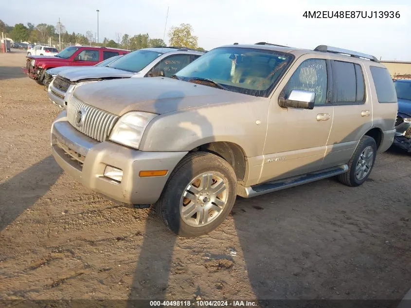 2007 Mercury Mountaineer Premier VIN: 4M2EU48E87UJ13936 Lot: 40498118