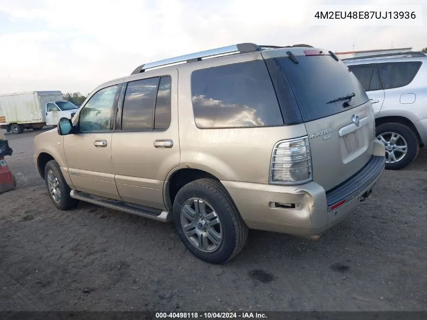 2007 Mercury Mountaineer Premier VIN: 4M2EU48E87UJ13936 Lot: 40498118