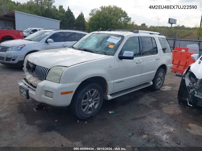 2007 Mercury Mountaineer Premier VIN: 4M2EU48EX7UJ22590 Lot: 40599434