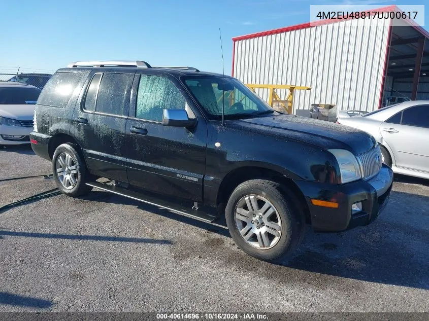 2007 Mercury Mountaineer Premier VIN: 4M2EU48817UJ00617 Lot: 40614696