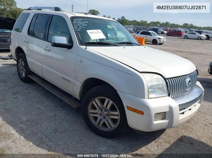 2007 Mercury Mountaineer Premier VIN: 4M2EU38807UJ02871 Lot: 40676378