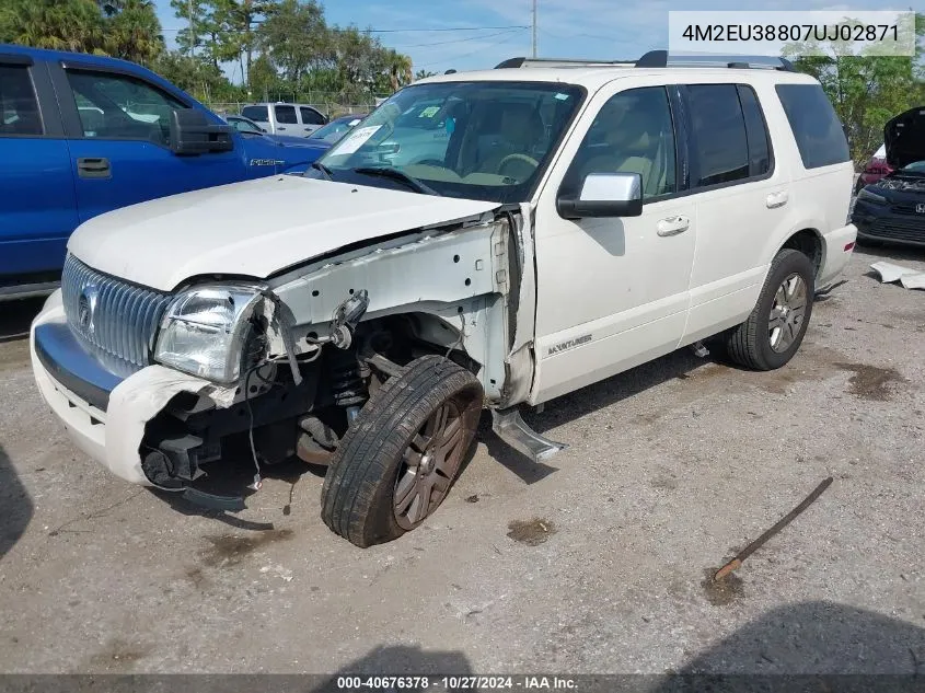 2007 Mercury Mountaineer Premier VIN: 4M2EU38807UJ02871 Lot: 40676378