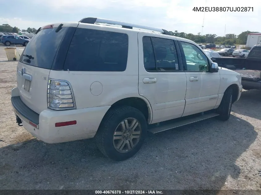 2007 Mercury Mountaineer Premier VIN: 4M2EU38807UJ02871 Lot: 40676378