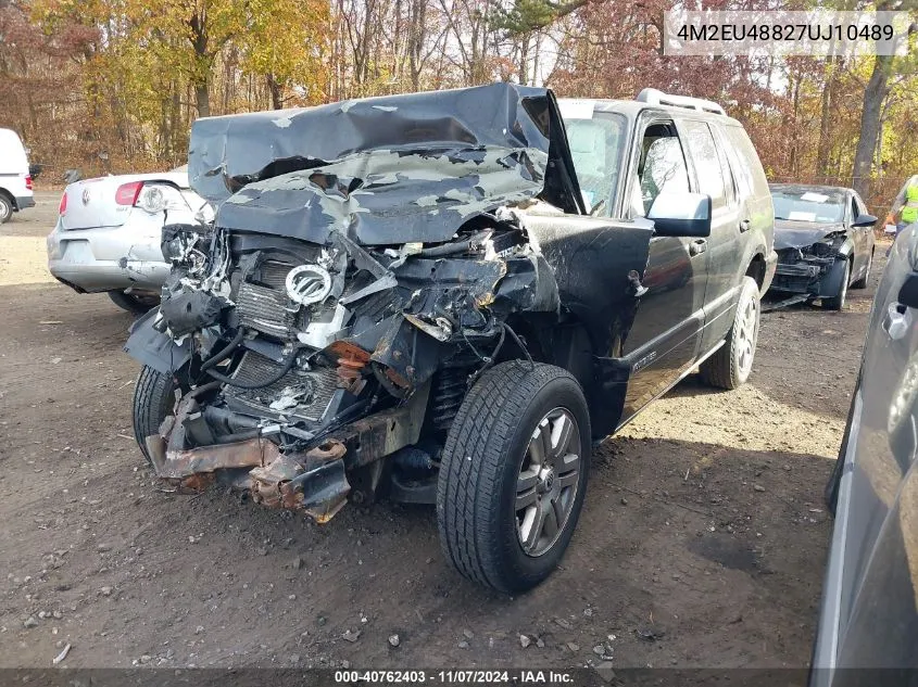 2007 Mercury Mountaineer Premier VIN: 4M2EU48827UJ10489 Lot: 40762403