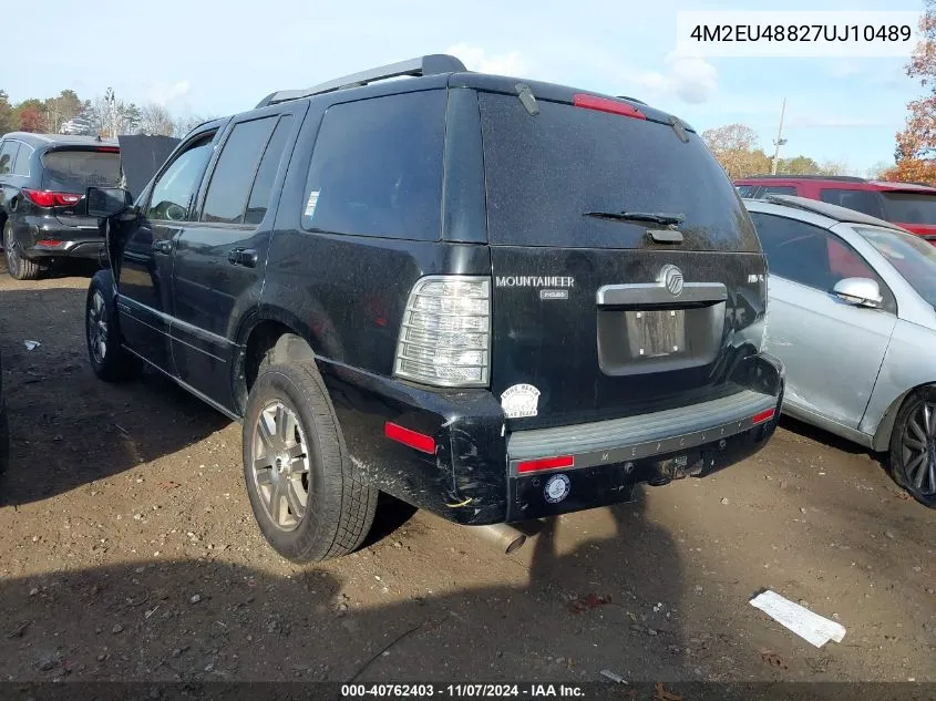 2007 Mercury Mountaineer Premier VIN: 4M2EU48827UJ10489 Lot: 40762403