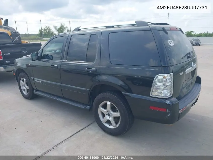 2008 Mercury Mountaineer Premier VIN: 4M2EU48E28UJ07731 Lot: 40161060