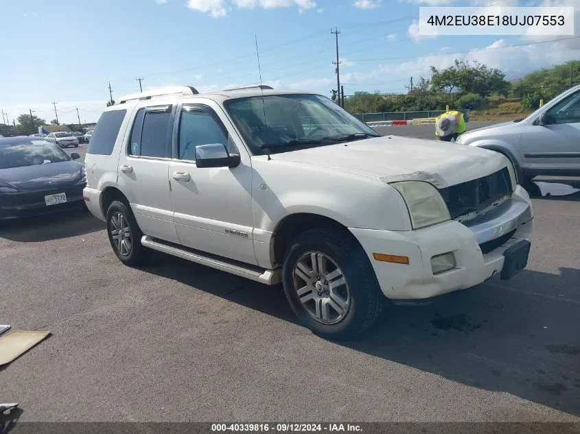 2008 Mercury Mountaineer Premier VIN: 4M2EU38E18UJ07553 Lot: 40339816