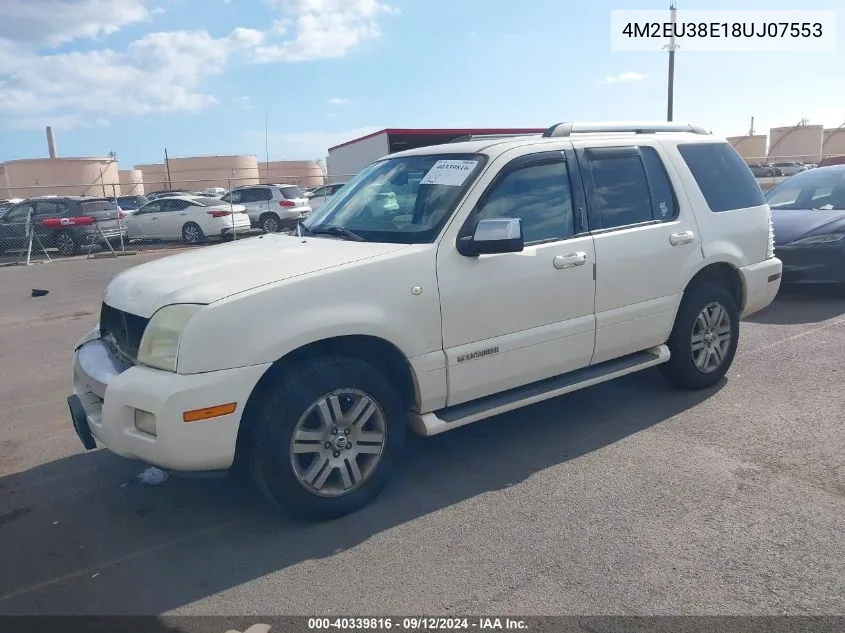 4M2EU38E18UJ07553 2008 Mercury Mountaineer Premier