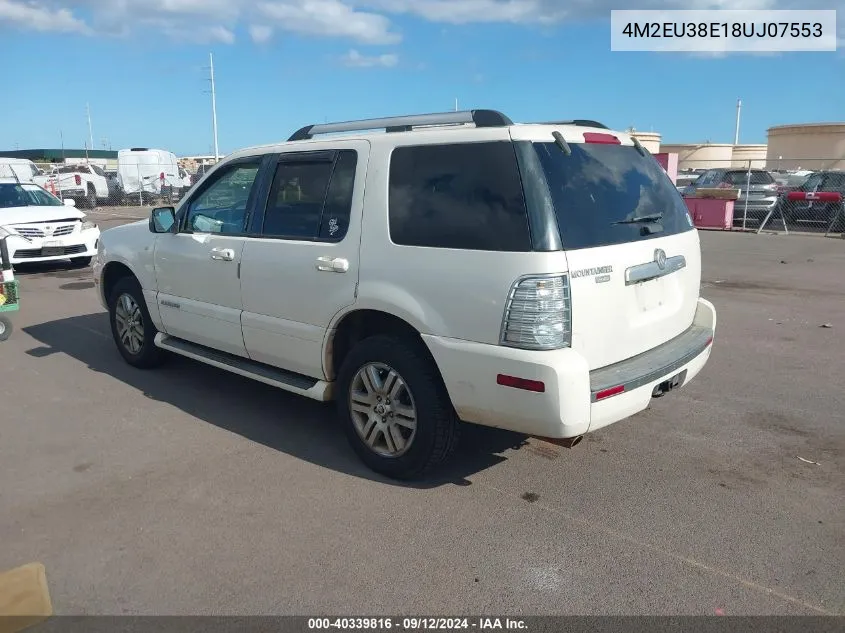 2008 Mercury Mountaineer Premier VIN: 4M2EU38E18UJ07553 Lot: 40339816