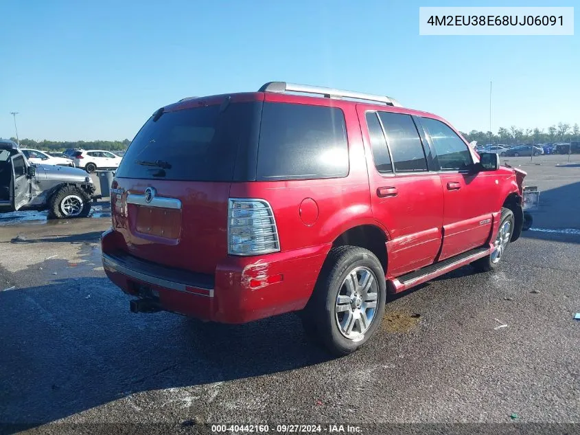 2008 Mercury Mountaineer Premier VIN: 4M2EU38E68UJ06091 Lot: 40442160