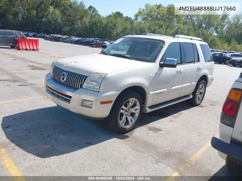 2008 Mercury Mountaineer Premier VIN: 4M2EU48888UJ17660 Lot: 40496200