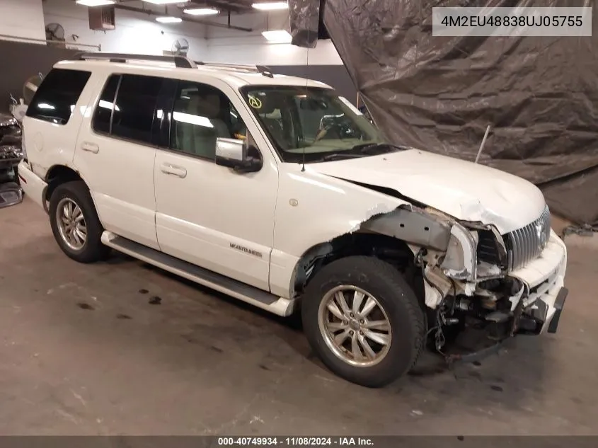 2008 Mercury Mountaineer Premier VIN: 4M2EU48838UJ05755 Lot: 40749934