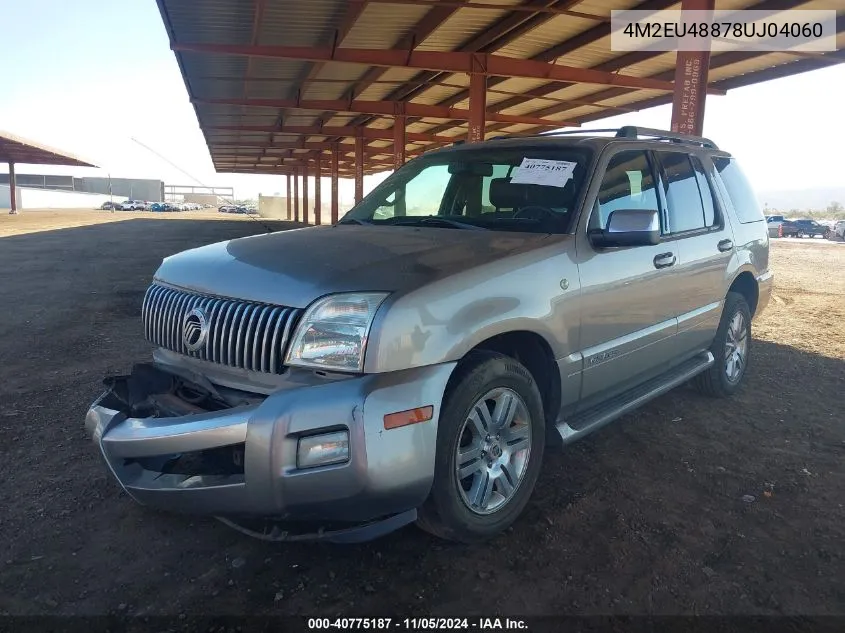 2008 Mercury Mountaineer Premier VIN: 4M2EU48878UJ04060 Lot: 40775187