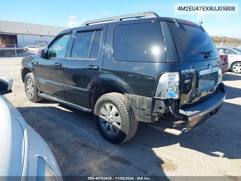 2008 Mercury Mountaineer VIN: 4M2EU47EX8UJ05808 Lot: 40782430