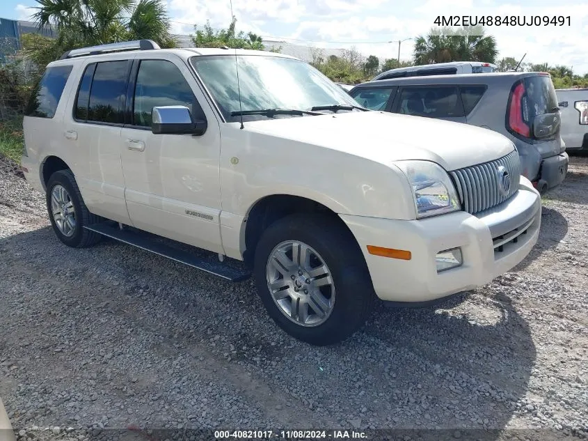 2008 Mercury Mountaineer Premier VIN: 4M2EU48848UJ09491 Lot: 40821017