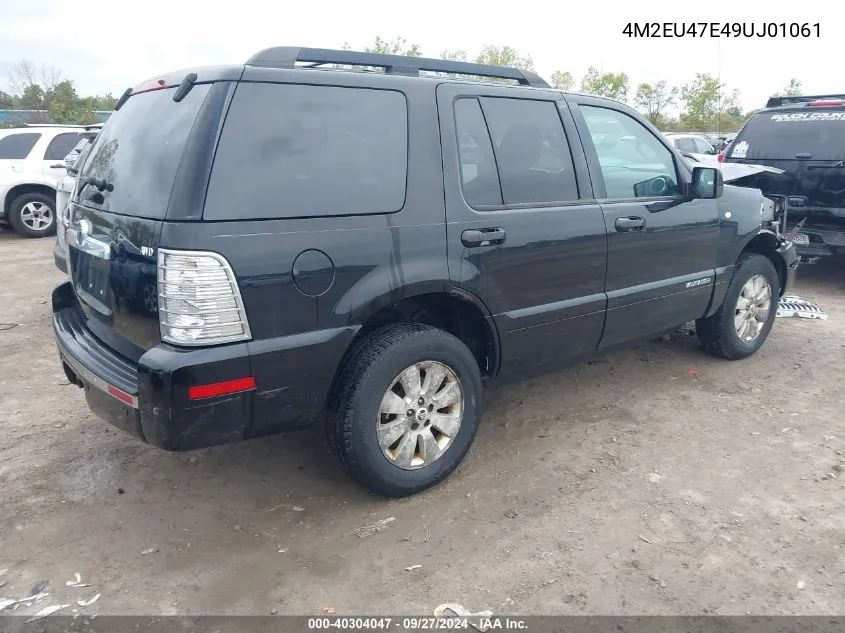 2009 Mercury Mountaineer VIN: 4M2EU47E49UJ01061 Lot: 40304047