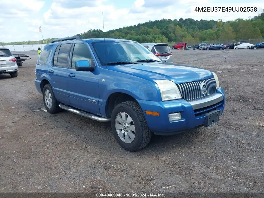 2009 Mercury Mountaineer VIN: 4M2EU37E49UJ02558 Lot: 40469045