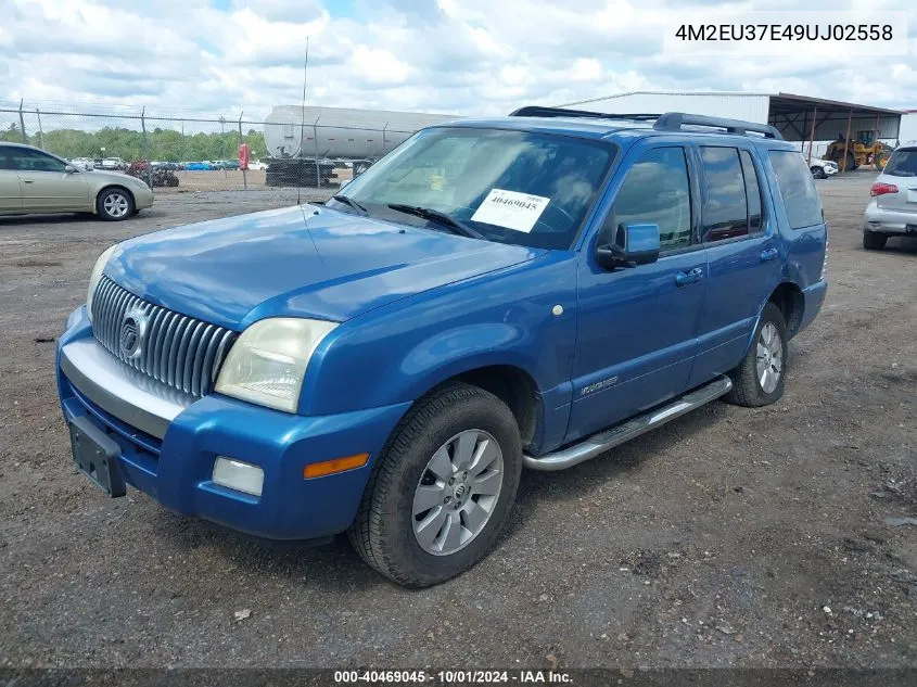 2009 Mercury Mountaineer VIN: 4M2EU37E49UJ02558 Lot: 40469045