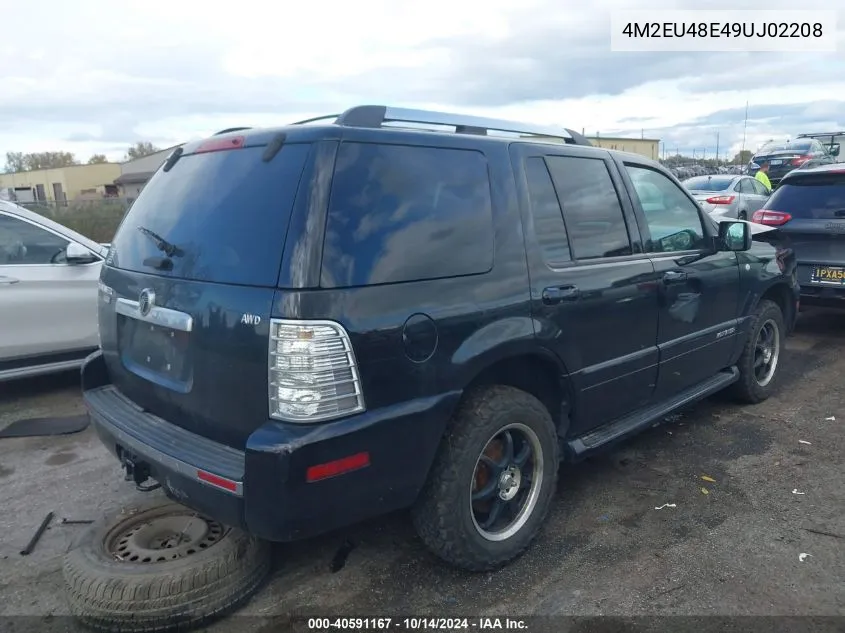 2009 Mercury Mountaineer Premier VIN: 4M2EU48E49UJ02208 Lot: 40591167