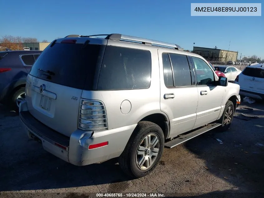 2009 Mercury Mountaineer Premier VIN: 4M2EU48E89UJ00123 Lot: 40655765