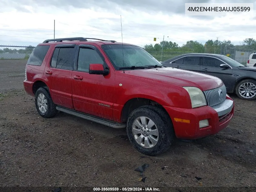 2010 Mercury Mountaineer VIN: 4M2EN4HE3AUJ05599 Lot: 39509559