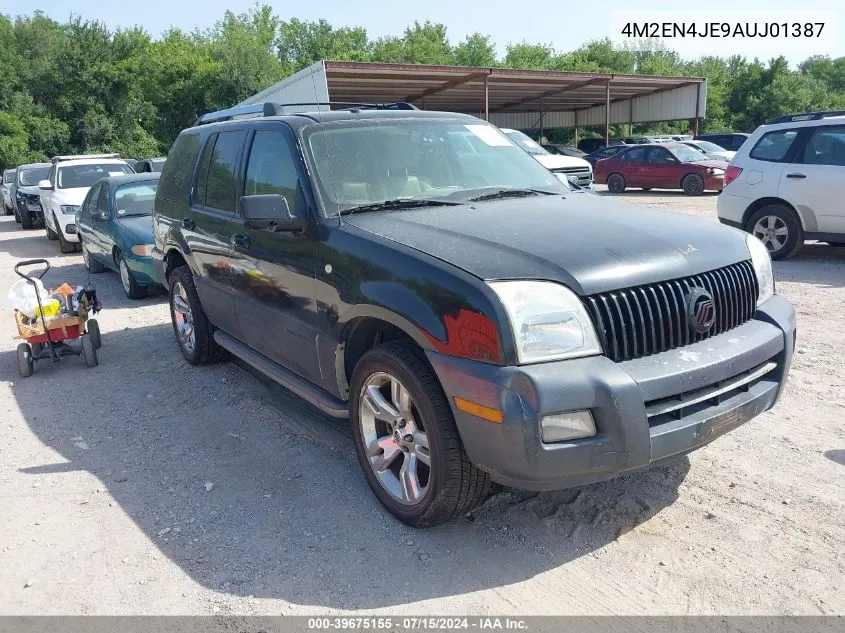 4M2EN4JE9AUJ01387 2010 Mercury Mountaineer Premier