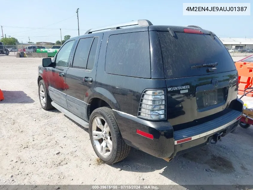 2010 Mercury Mountaineer Premier VIN: 4M2EN4JE9AUJ01387 Lot: 39675155