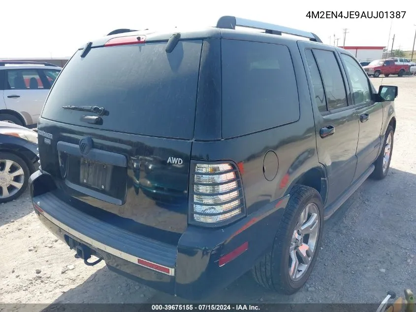 4M2EN4JE9AUJ01387 2010 Mercury Mountaineer Premier