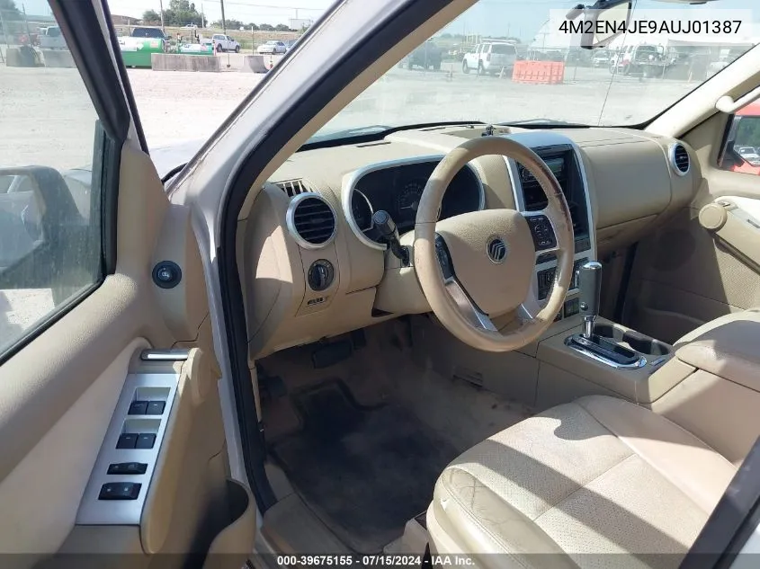 4M2EN4JE9AUJ01387 2010 Mercury Mountaineer Premier