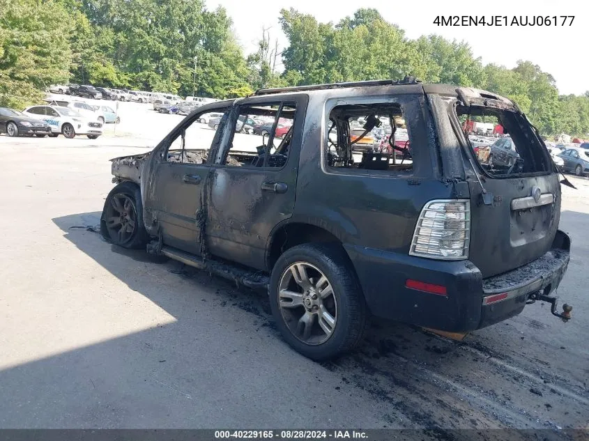 2010 Mercury Mountaineer Premier VIN: 4M2EN4JE1AUJ06177 Lot: 40229165