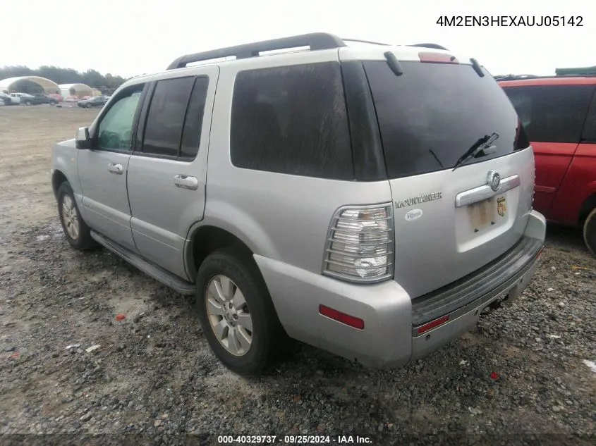 2010 Mercury Mountaineer VIN: 4M2EN3HEXAUJ05142 Lot: 40329737